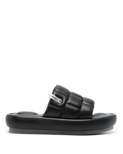 Premiata Quilted Leather Sandals - Black