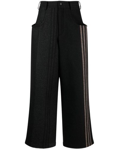 Buy Y3 Womens Classic Wool Cropped Pants Black