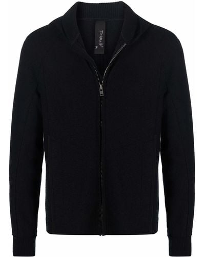 Transit Slim-fit Zipped Hoodie - Black