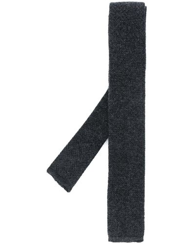 N.Peal Cashmere Cravatta a punta quadra - Grigio