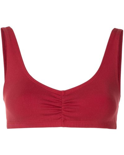 Lygia & Nanny Kick Ruched Sports Bra - Red