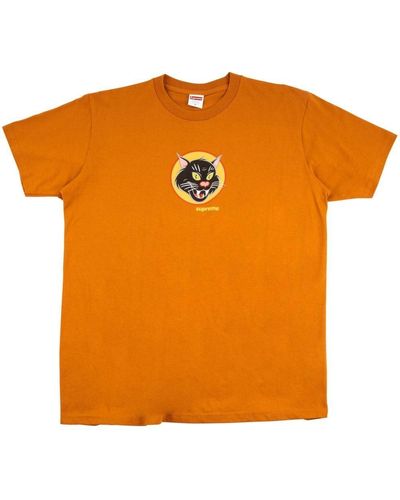 Supreme "T-shirt Black Cat ""SS20""" - Arancione