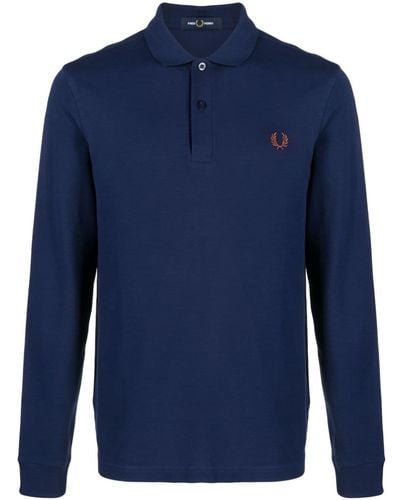 Fred Perry Tennis ピケ ポロシャツ - ブルー