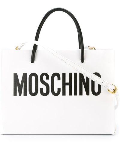 Moschino Logo-print Tote Bag - White