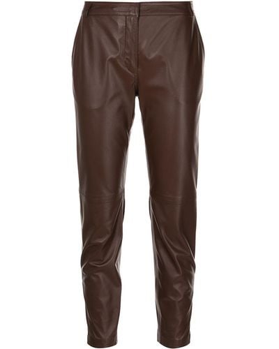 Altuzarra Henri Leather Trousers - Brown
