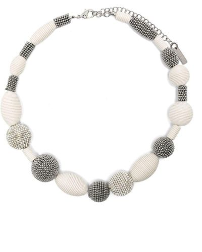 Peserico Bead-embellished Necklace - Metallic