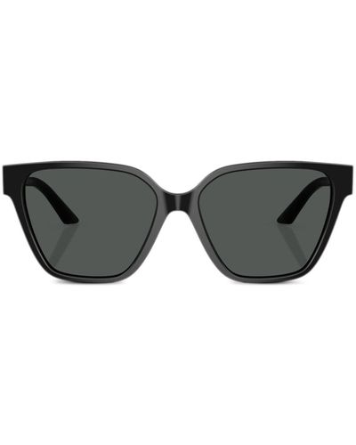Versace Greca Strass Butterfly-frame Sunglasses - Black