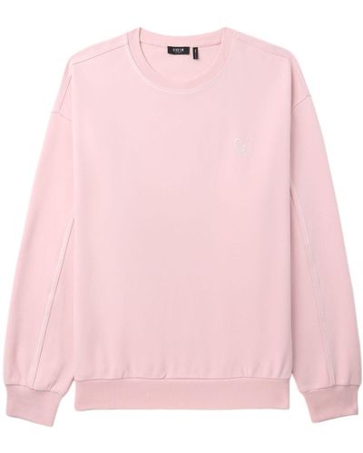 FIVE CM Sweater Met Geborduurd Logo - Roze