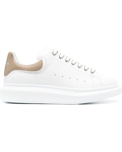 Alexander McQueen Larry Leather Trainers - White