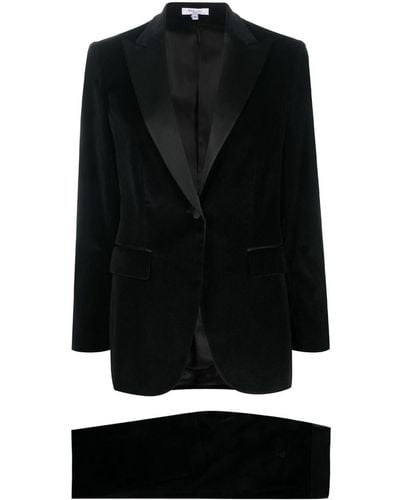 Boglioli Single-breasted Velvet Suit - Black