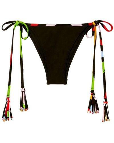 Emilio Pucci Tie-fastening Bikini Bottoms - Black