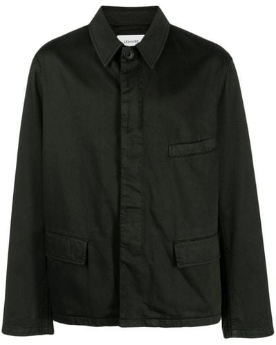 Lemaire Cotton Shirt Jacket - Black