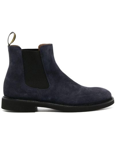 Doucal's Slip-on Suede Ankle Boots - Blue