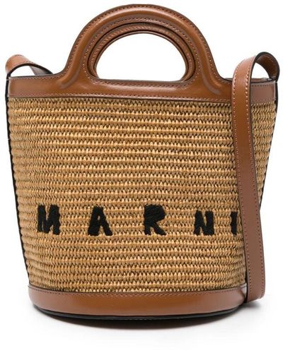 Marni Tropicalia バケットバッグ S - ブラウン