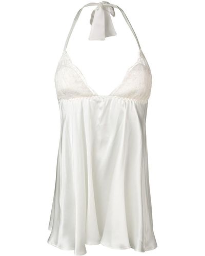 Gilda & Pearl Montparnasse Babydoll Chemise - White