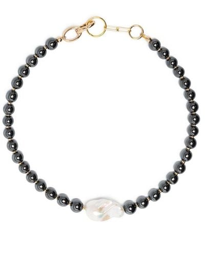 Atu Body Couture Single Strand Pearl Necklace - Metallic