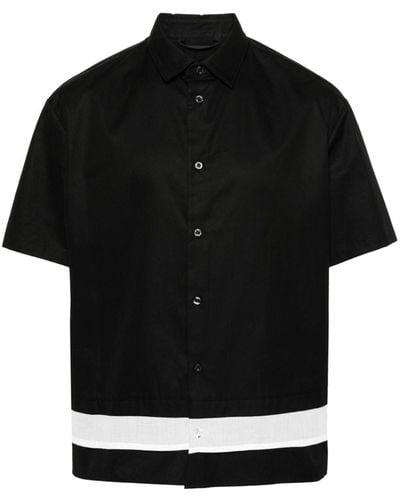 Neil Barrett Layered Cotton Shirt - Black