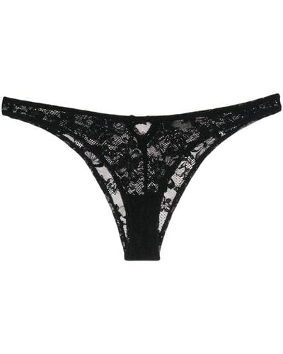 Fleur du Mal: Lily Embroidery Lace Cheeky Panty - Black – Azaleas