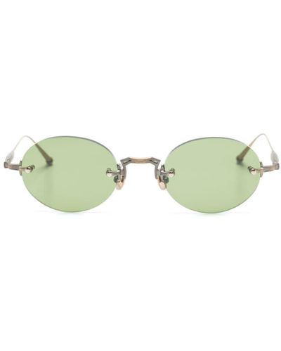 Matsuda Rimless Oval-frame Sunglasses - Green