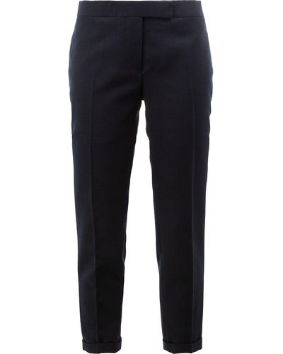 Thom Browne Tailored Cropped Skinny Pants - Blue