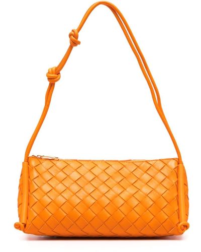 Bottega Veneta Intrecciato Shoulder Bag - Orange