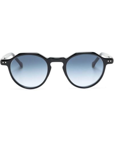 Lesca Round-frame Sunglasses - Blue