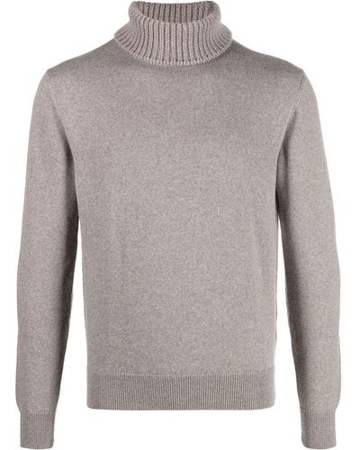 Cruciani Roll Neck Knitted Jumper - Grey