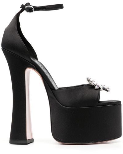 Piferi Rosalia Crystal-embellishment Sandals - Black