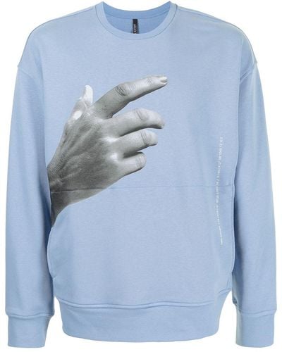 Neil Barrett 'the Other Hand Series' Sweatshirt - Blue