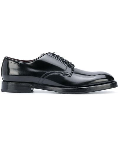 Dolce & Gabbana Brushed calfskin derby shoes - Noir