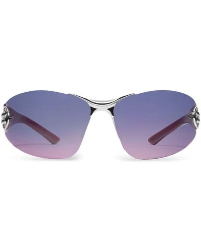 Gentle Monster Meta goggle-style Frame Sunglasses - Blue