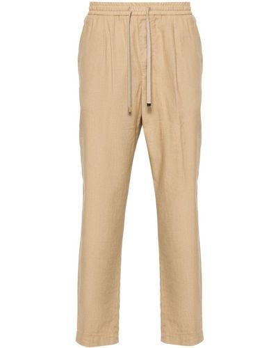 Jacob Cohen Daniel Low-rise Tapered Chinos - Natural