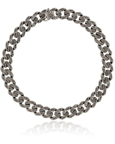 SHAY 18kt Black Gold Diamond-accents Chain Bracelet
