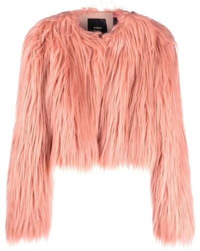 Pinko Sweater Van Imitatiebont - Roze