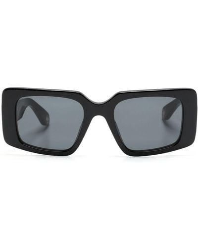Roberto Cavalli Gafas de sol con montura rectangular - Negro