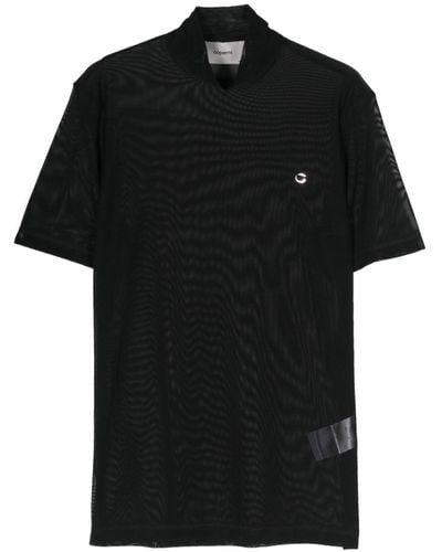 Coperni T-Shirt mit Stehkragen - Schwarz