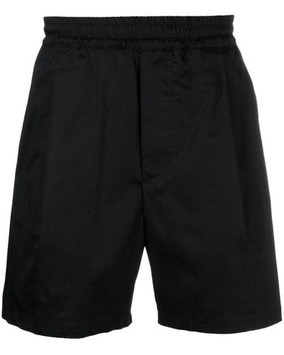 Low Brand Lauf-Shorts mit Streifen - Schwarz