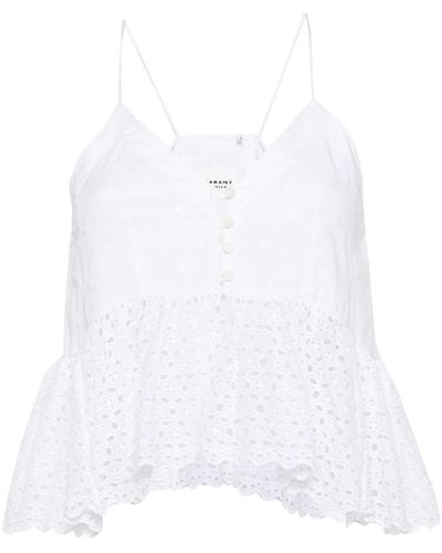 Isabel Marant Sogane Cotton Top - White