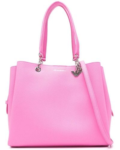 Emporio Armani Logo-print Tote Bag - Pink
