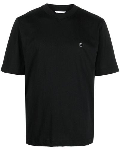 Etudes Studio Camiseta oversize con logo bordado - Negro