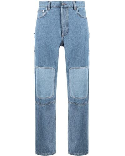 JW Anderson Jeans Met Patchwork - Blauw