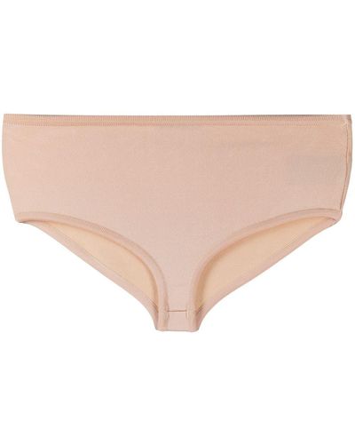 Balmain Ribgebreide Slip - Naturel