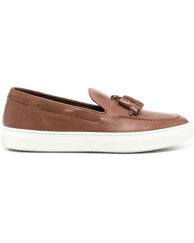 Fratelli Rossetti Leren Loafers Met Kwastjes - Bruin