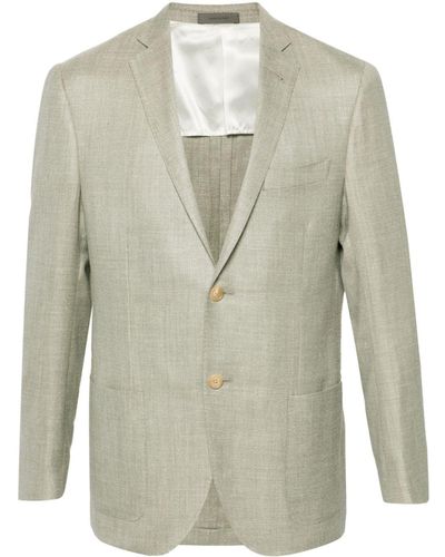 Corneliani Einreihiges Twill-Sakko - Grün