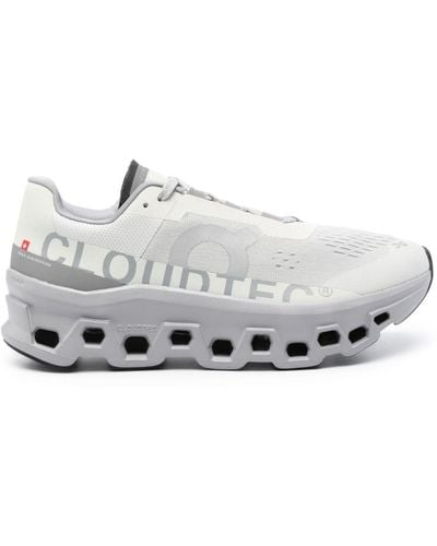 On Shoes Cloudmonster Mesh-Sneakers - Grau