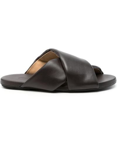 Marsèll Spanciata Leather Sandals - Brown