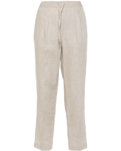 Briglia 1949 Linen Straight-leg Pants - Natural