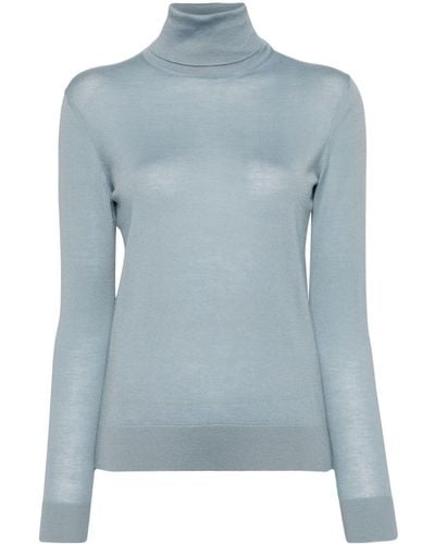 Ralph Lauren Collection Roll-neck Cashmere Sweater - Blue