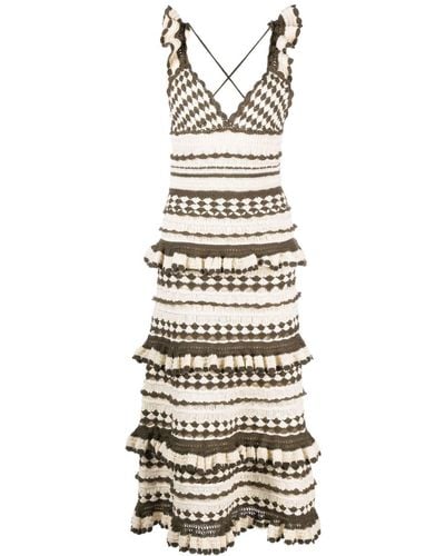 Zimmermann Devi Crochet Dress - White