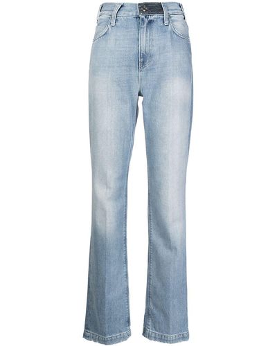 RTA Faded Straight-leg Jeans - Blue